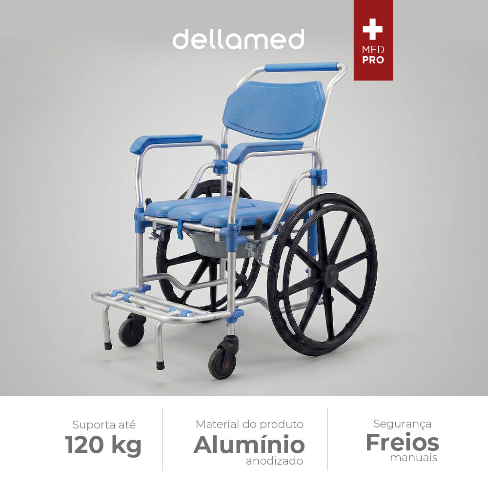 Cadeira de Banho em Alumínio Dellamed D65 até 150kg