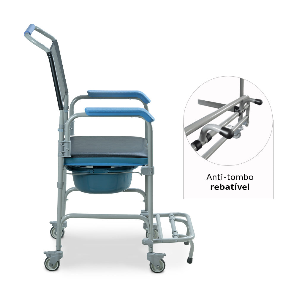 Cadeira de Banho Higiênica Desmontável Dellamed D50 até 150kg