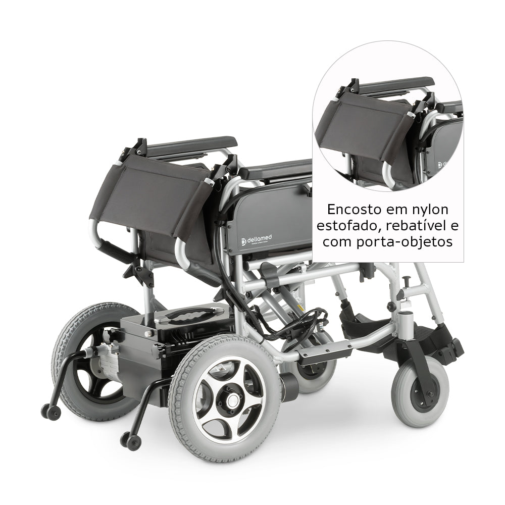 Cadeira de Rodas Motorizada Dellamed D900 Alumínio até 120kg