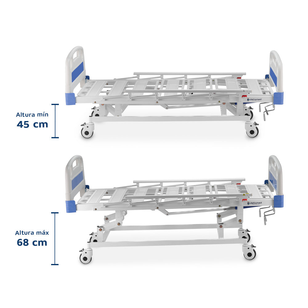 Cama Hospitalar 3 Movimentos Dellamed DX3 até 200kg