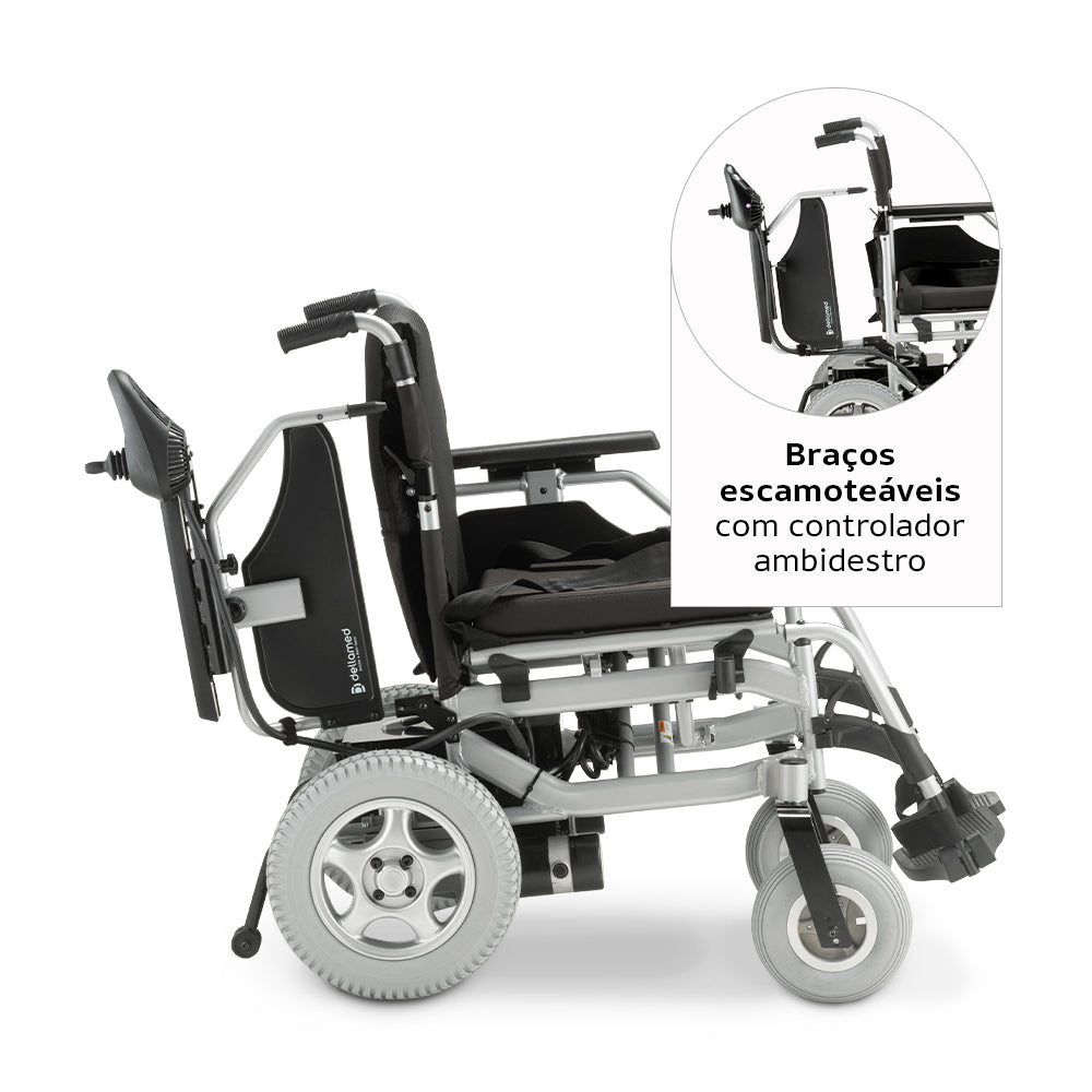 Cadeira de Rodas Motorizada Dellamed D1000 Alumínio até 135kg