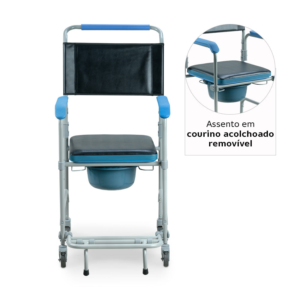Cadeira de Banho Higiênica Desmontável Dellamed D50 até 150kg