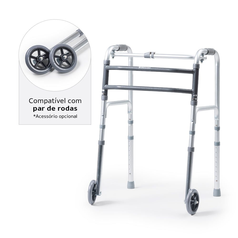 Andador 3 em 1 Dellamed D10 Alumínio até 150kg