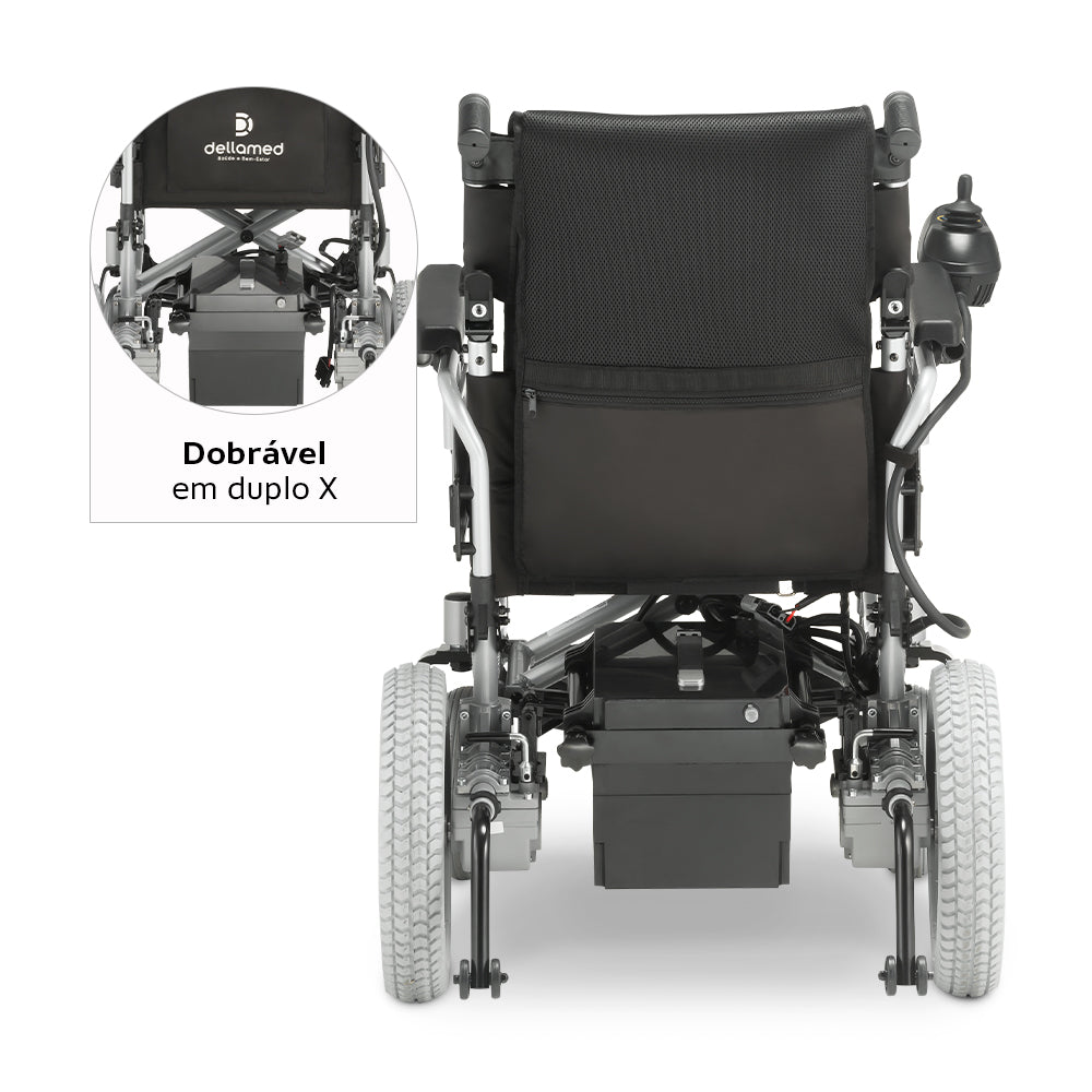 Cadeira de Rodas Motorizada Dellamed D1000 Alumínio até 135kg