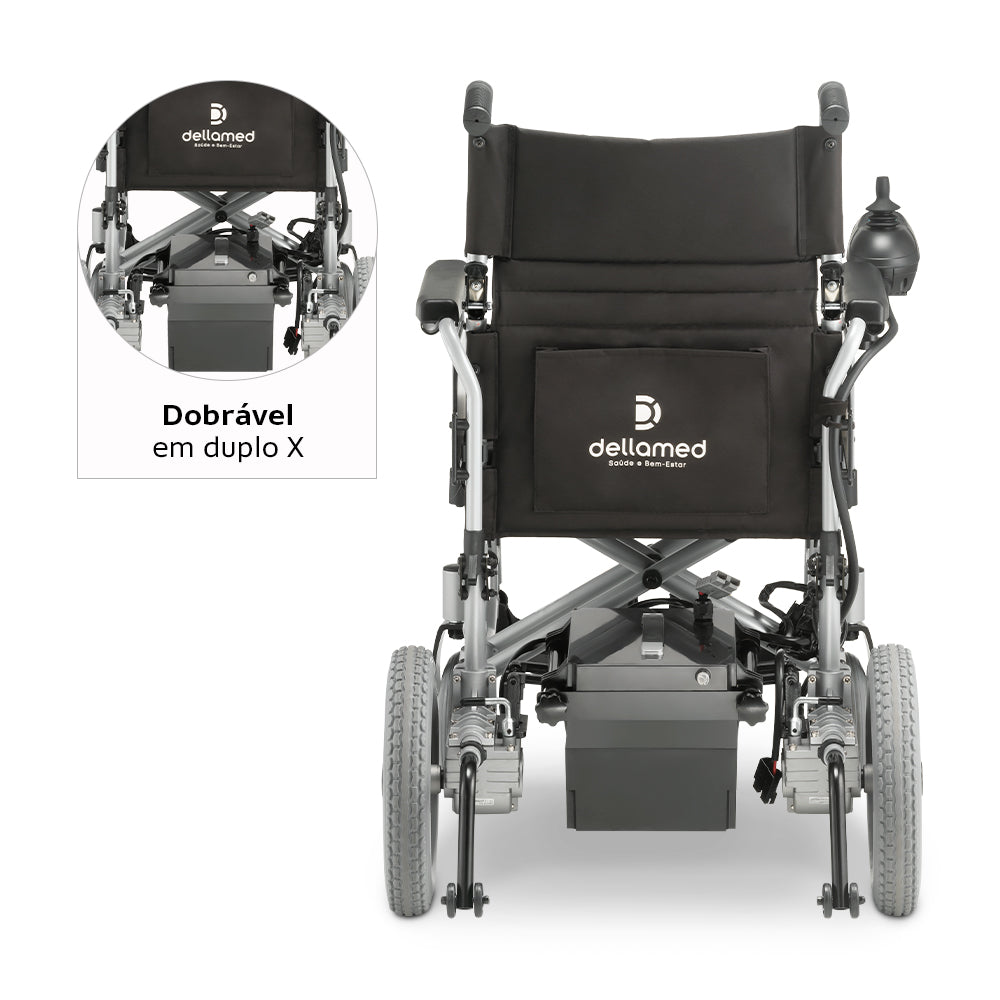 Cadeira de Rodas Motorizada Dellamed D900 Alumínio até 120kg