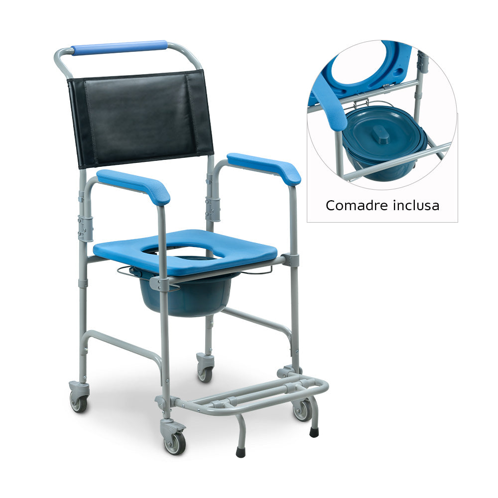 Cadeira de Banho Higiênica Desmontável Dellamed D50 até 150kg