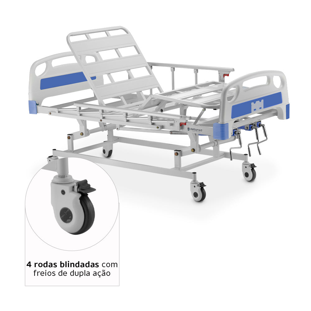 Cama Hospitalar 3 Movimentos Dellamed DX3 até 200kg