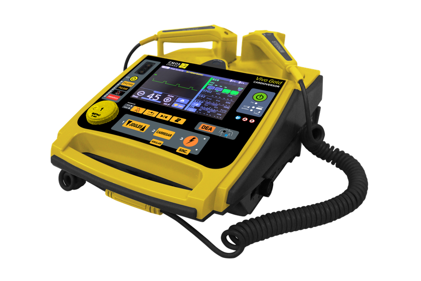 Cardioversor Bifásico Vivo Gold 7" Completo