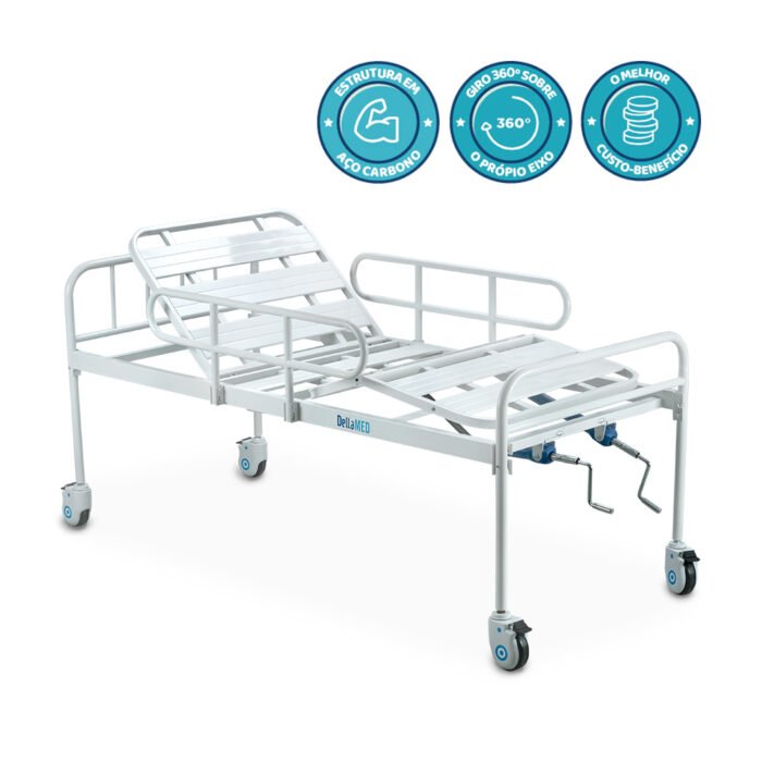 Cama Hospitalar DX2 2 Movimentos até 180 Kg Dellamed e Curitiba