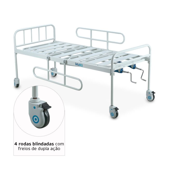 Cama Hospitalar DX2 2 Movimentos até 180 Kg Dellamed e Curitiba Paraná