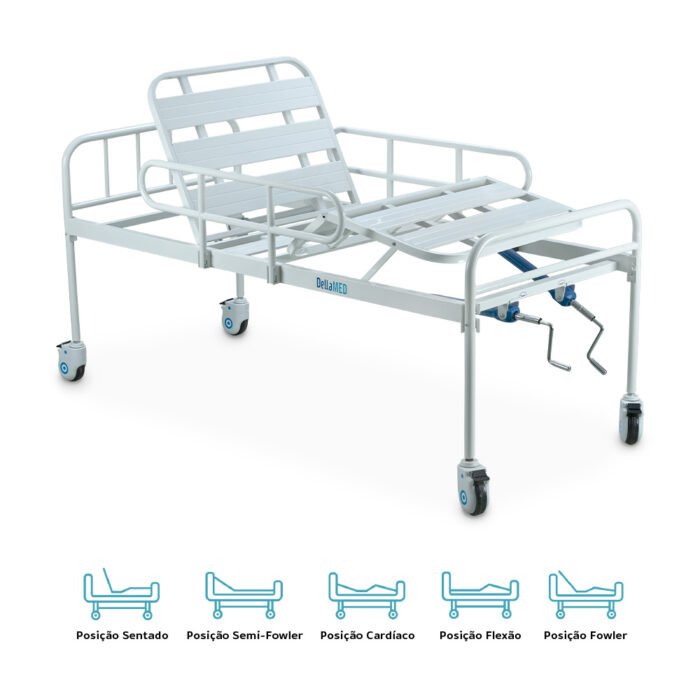 Cama Hospitalar DX2 2 Movimentos até 180 Kg Dellamed e Curitiba Pr