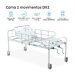 Cama Hospitalar DX2 2 Movimentos até 180 Kg Dellamed PR