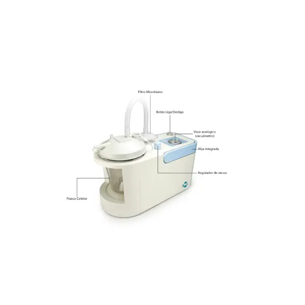 Aspirador Portátil de secreção O DV-350 é um aspirador portátil e versátil de alto vácuo, indicado para sucção de secreções, fluidos corporais, corpos estranhos nas áreas nasais, faringe e traquéia. Aspirador Portátil de secreção O DV-350 é um aspirador portátil e versátil de alto vácuo, indicado para sucção de secreções, fluidos corporais, corpos estranhos nas áreas nasais, faringe e traquéia.