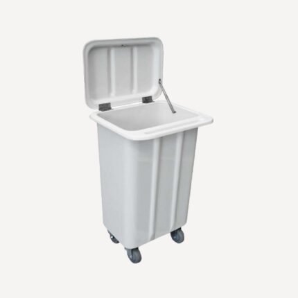 Carro de Transporte Container com Tampa com Capacidade de 140 litros tipo Hamper