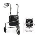 ANDADOR DOBRÁVEL 3 RODAS SUPORTA ATÉ 100 KG - D11 DELLAMED - Imagem 4