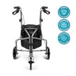 ANDADOR DOBRÁVEL 3 RODAS SUPORTA ATÉ 100 KG - D11 DELLAMED - Imagem 3