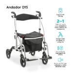 ANDADOR CADEIRA 2 EM 1 ATÉ 135 KG - D15 DELLAMED - Imagem 2