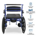 CADEIRA DE BANHO EM ALUMÍNIO ATÉ 200 KG - D70 DELLAMED - Imagem 2