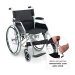 CADEIRA DE RODAS DOBRÁVEL EM AÇO ATÉ 120 KG - D100 DELLAMED - Imagem 2