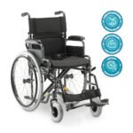 CADEIRA DE RODAS AÇO DOBRÁVEL ATÉ 120 KG -  D400 DELLAMED - Imagem 4