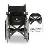 CADEIRA DE RODAS AÇO DOBRÁVEL ATÉ 120 KG -  D400 DELLAMED - Imagem 7