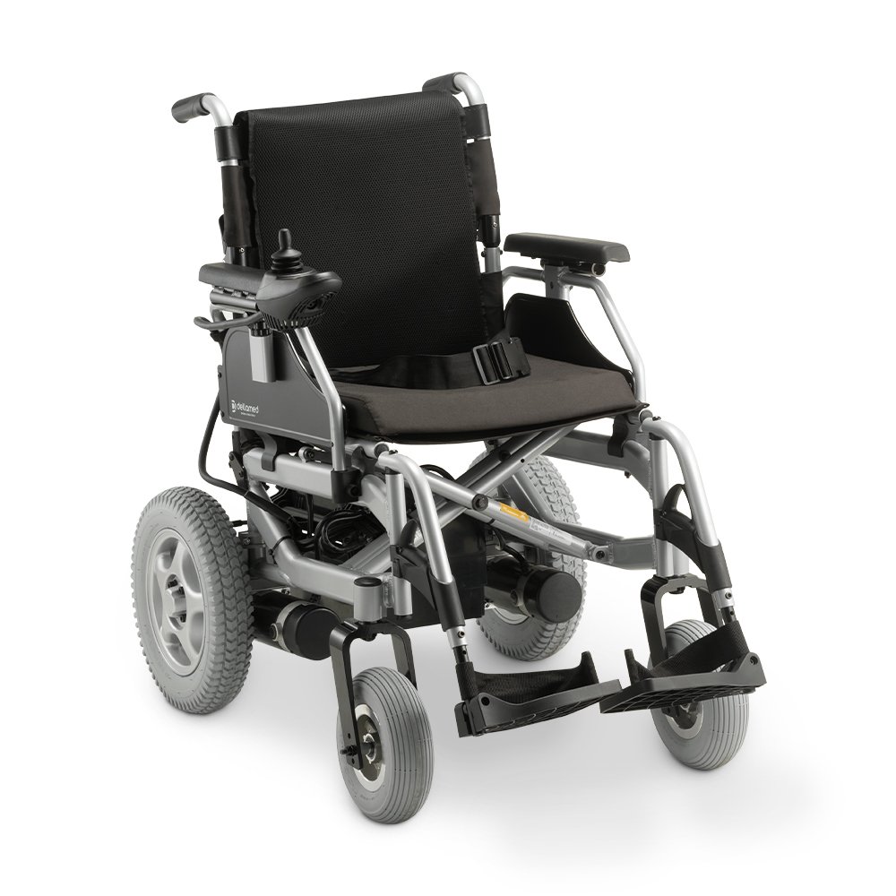 cadeira-de-rodas-motorizada-eletrica-d1000-dellamed- CADEIRA DE RODAS MOTORIZADA EM ALUMÍNIO ATÉ 135 KG - D1000 DELLAMED - Imagem 1