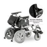 CADEIRA DE RODAS MOTORIZADA EM ALUMÍNIO ATÉ 135 KG - D1000 DELLAMED - Imagem 6