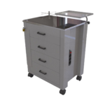 CARRO DE EMERGÊNCIA 04 GAVETAS COM TOMADAS - VITAL SCHEFFER